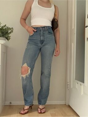 Abercrombie & Fitch The 90s Straight Ultra High Rise Jeans